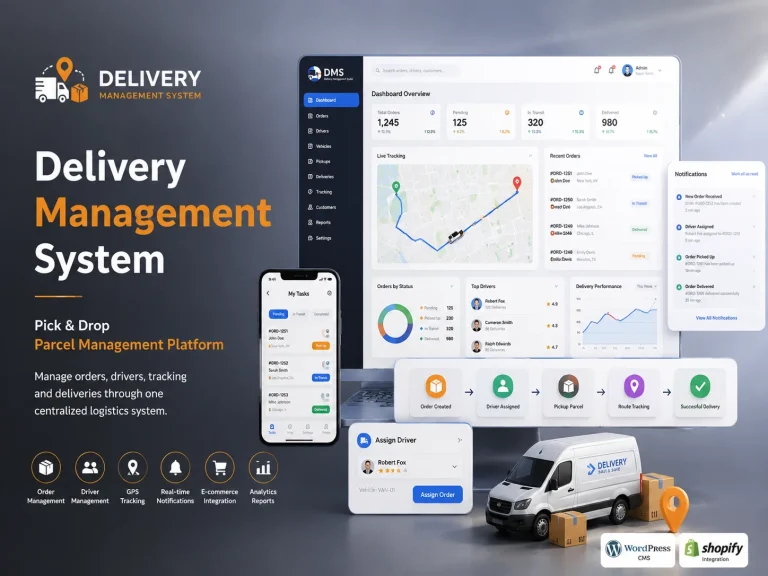 Delivery Management System – Pick and Drop Parcel
