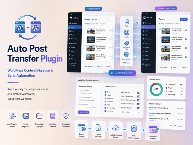 Auto Post Transfer – Custom WordPress Plugin