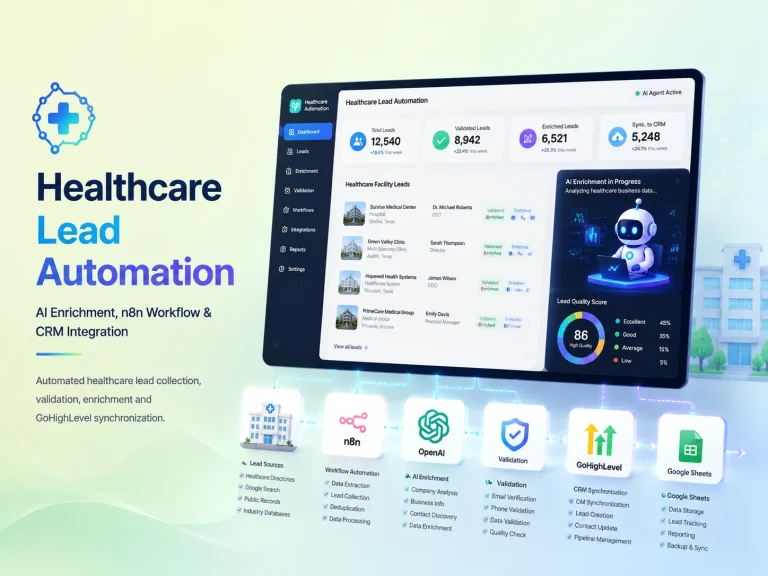 🏥 Healthcare Facility Lead Generation & AI Enrichment Automation | n8n + OpenAI + GoHighLevel