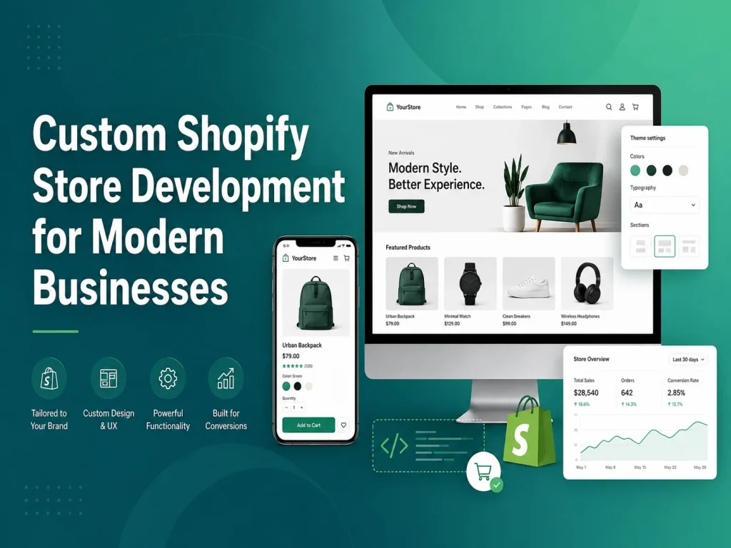 Custom Shopify Store Development for Modern Businesses
