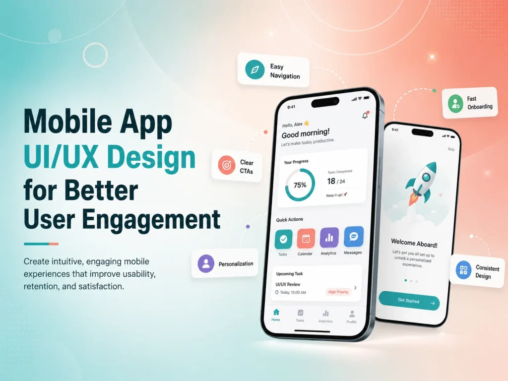Mobile App UI/UX Design for Better User Engagement