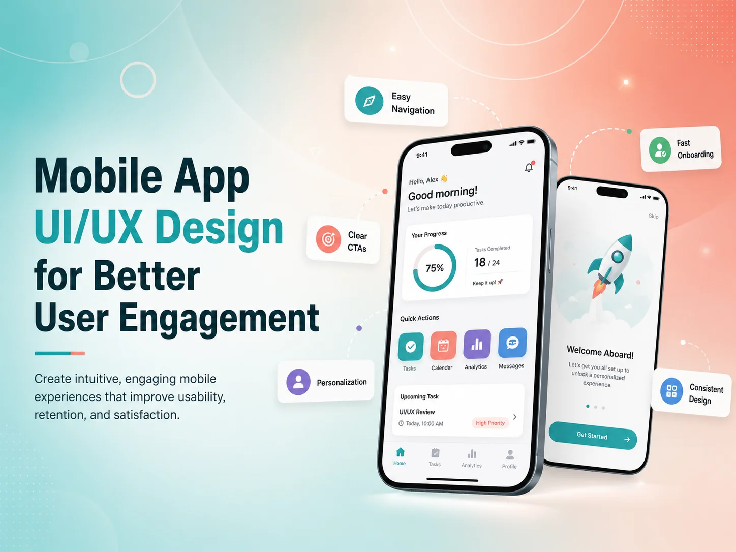 Mobile App UI/UX Design for Better User Engagement