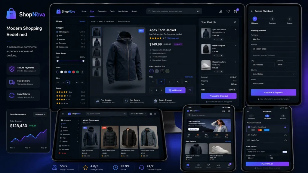E-commerce UI/UX Design for Higher Customer Engagement