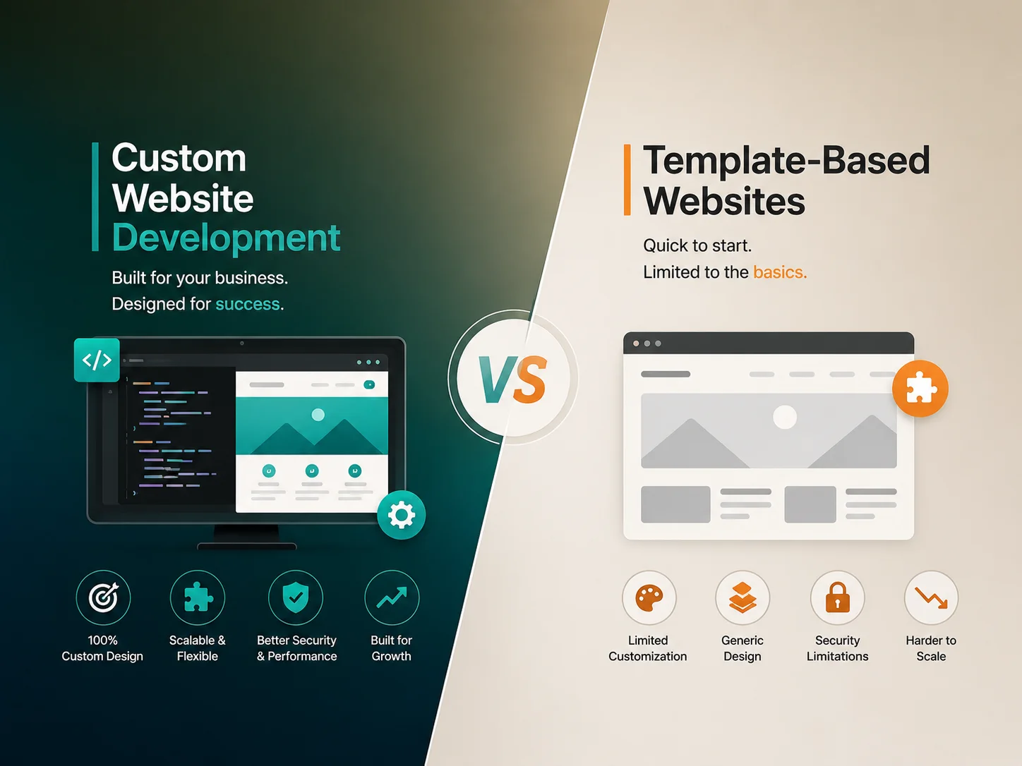 Custom Website Development vs Template-Based Websites