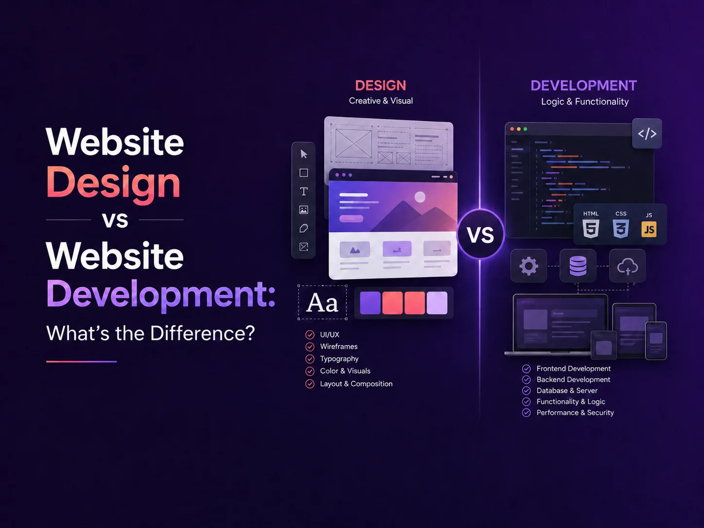 Website Design vs Website Development: What’s the Difference?