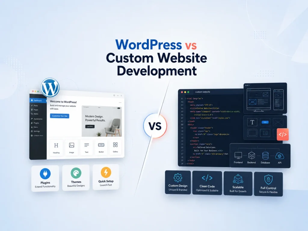 WordPress vs Custom Website Development